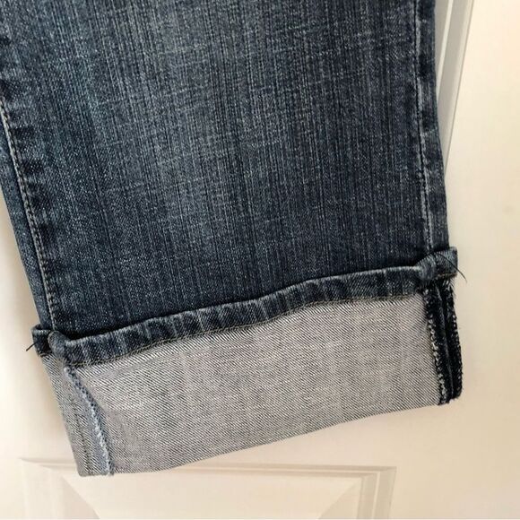 CHICO'S PLATINUM WOMEN'S JEAN'S ZODIAC CROP DEMIN STRECH SIZE 1 (8/10) MEDIUM - Picture 9 of 11